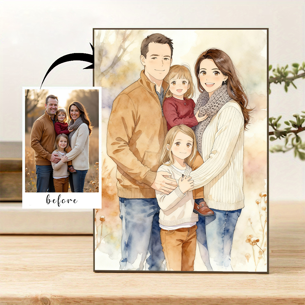 Photography Nature - Personalized customization watercolor painting style canvas