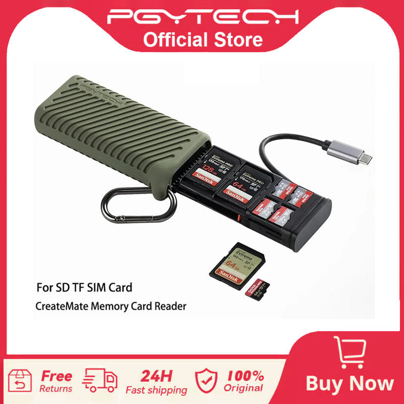 Peak Design Clip - PGYTECH CreateMate High-Speed Memory Card Reader