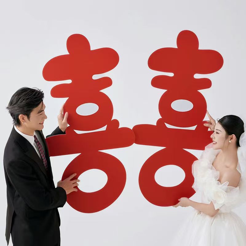 Photography Wedding - KT Board Large Happiness Characters Wedding