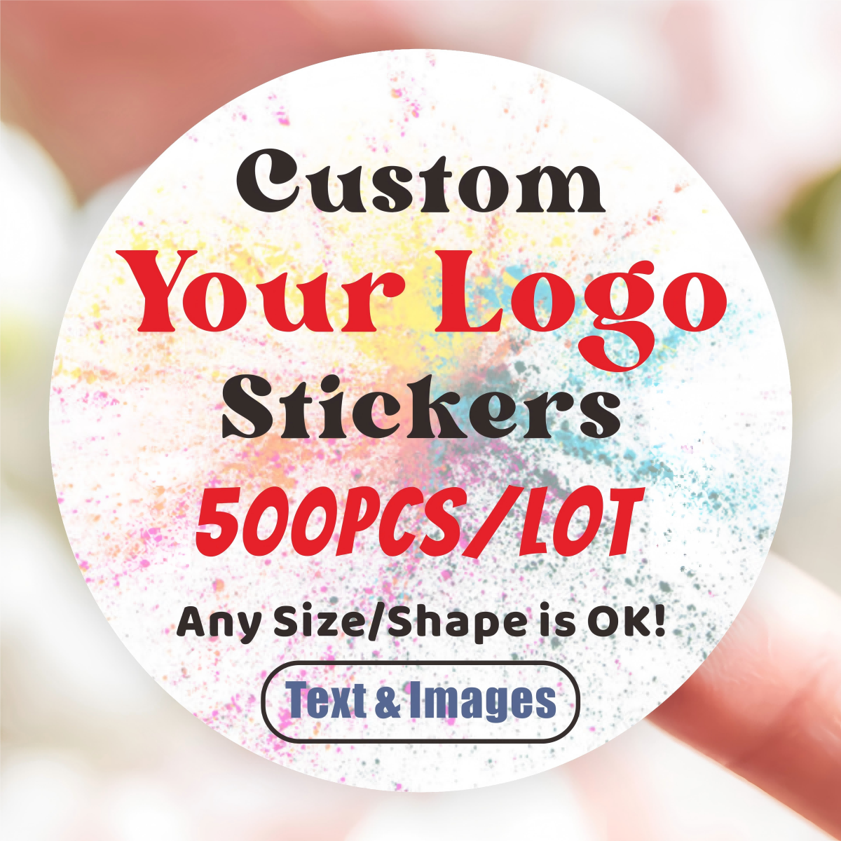 Photography Logo - 500PCS Custom Stickers Customized Logo Labels