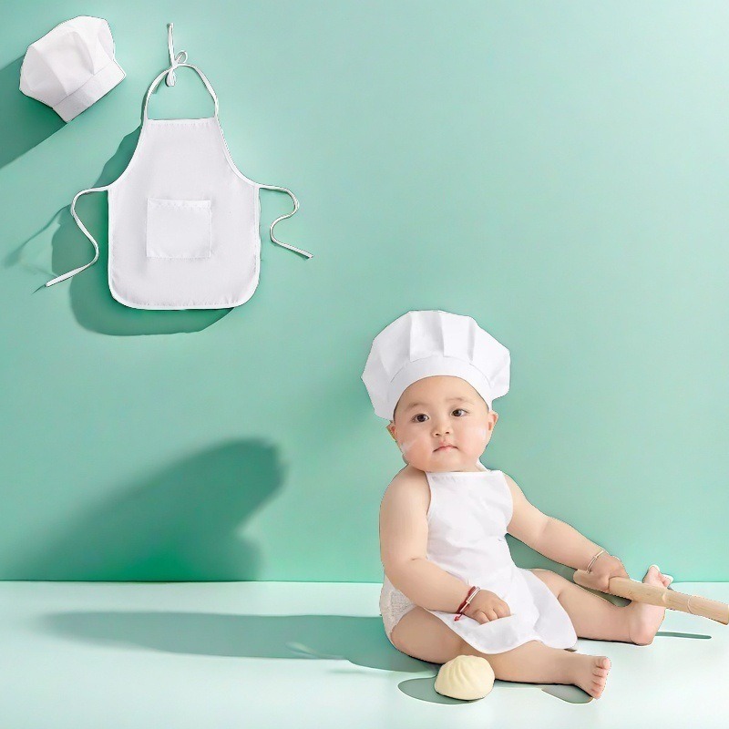Photography Outfits - Newborn Baby Photography Chef Hat Outfit