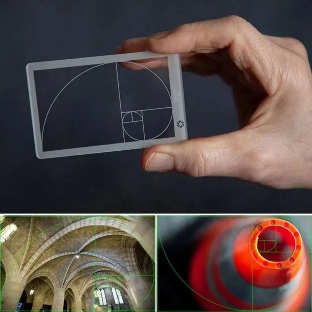 Photography Rules - Viewfinder Ruler Golden Ratio Ruler Clear