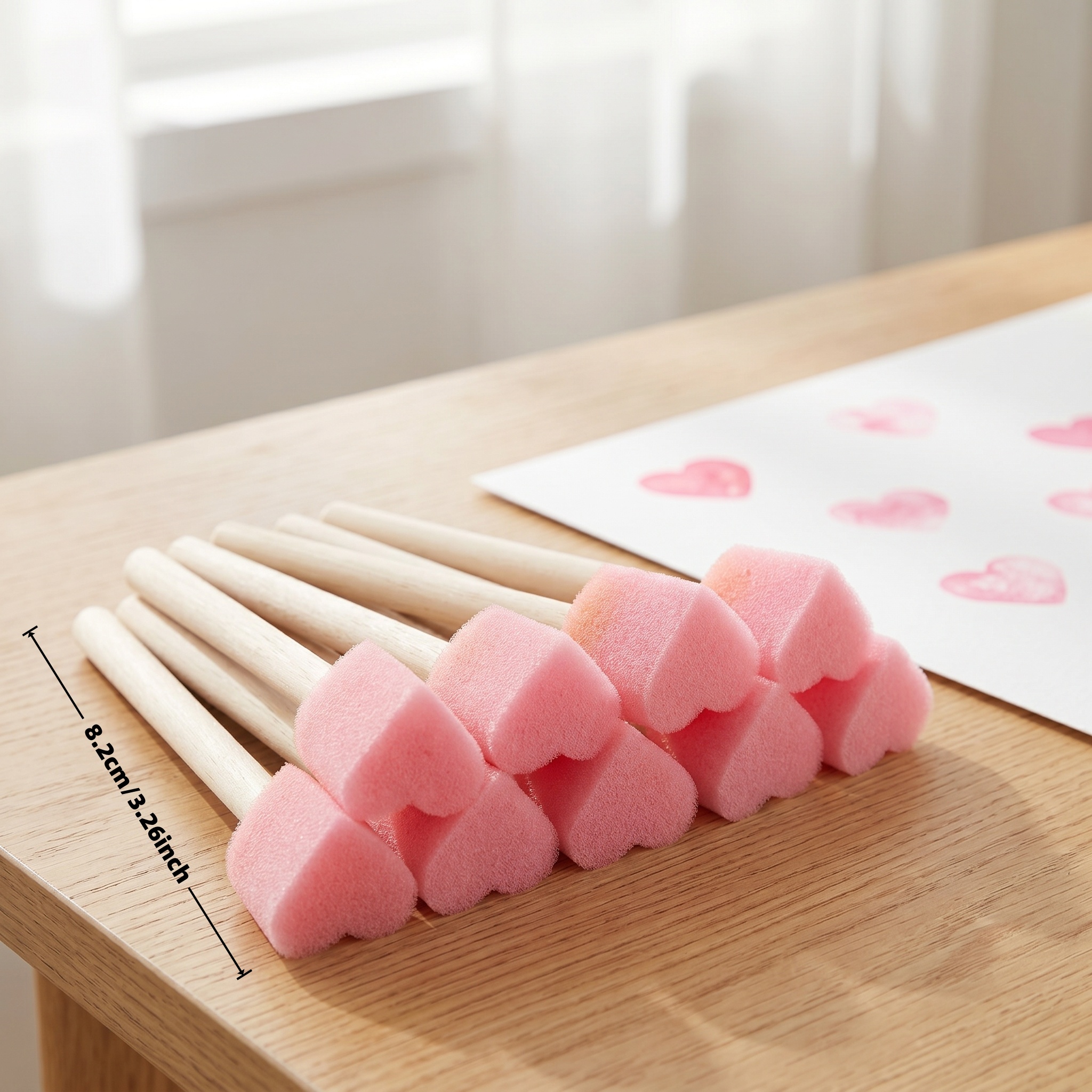 Photography Technique - Heart Shape Sponge Painting Brushes, Love