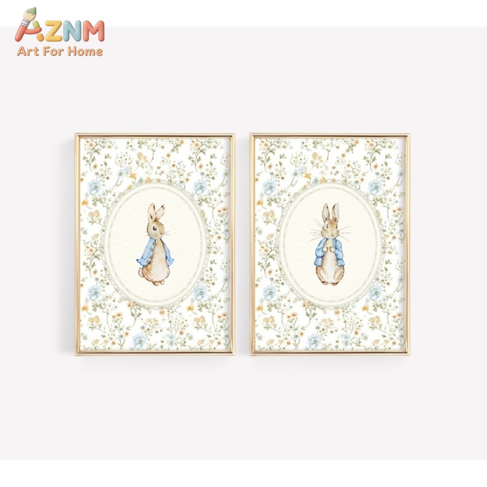 Photography Nature - AZNM Vintage Peter Rabbit Canvas Print