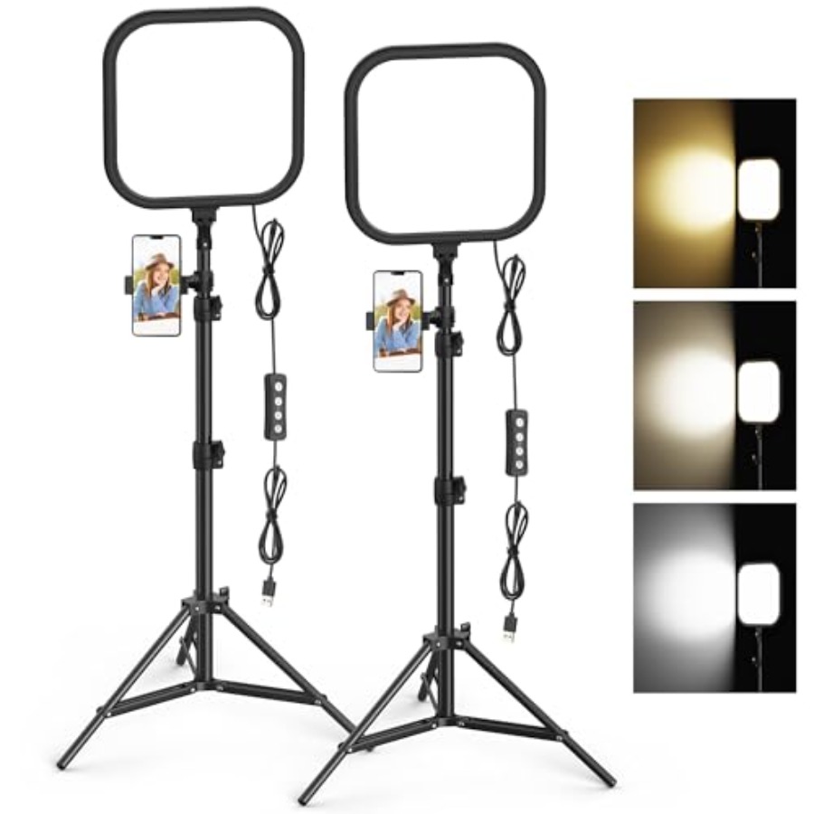 Photography Videos Free - 2Pack LED Video Light Kit, 15W