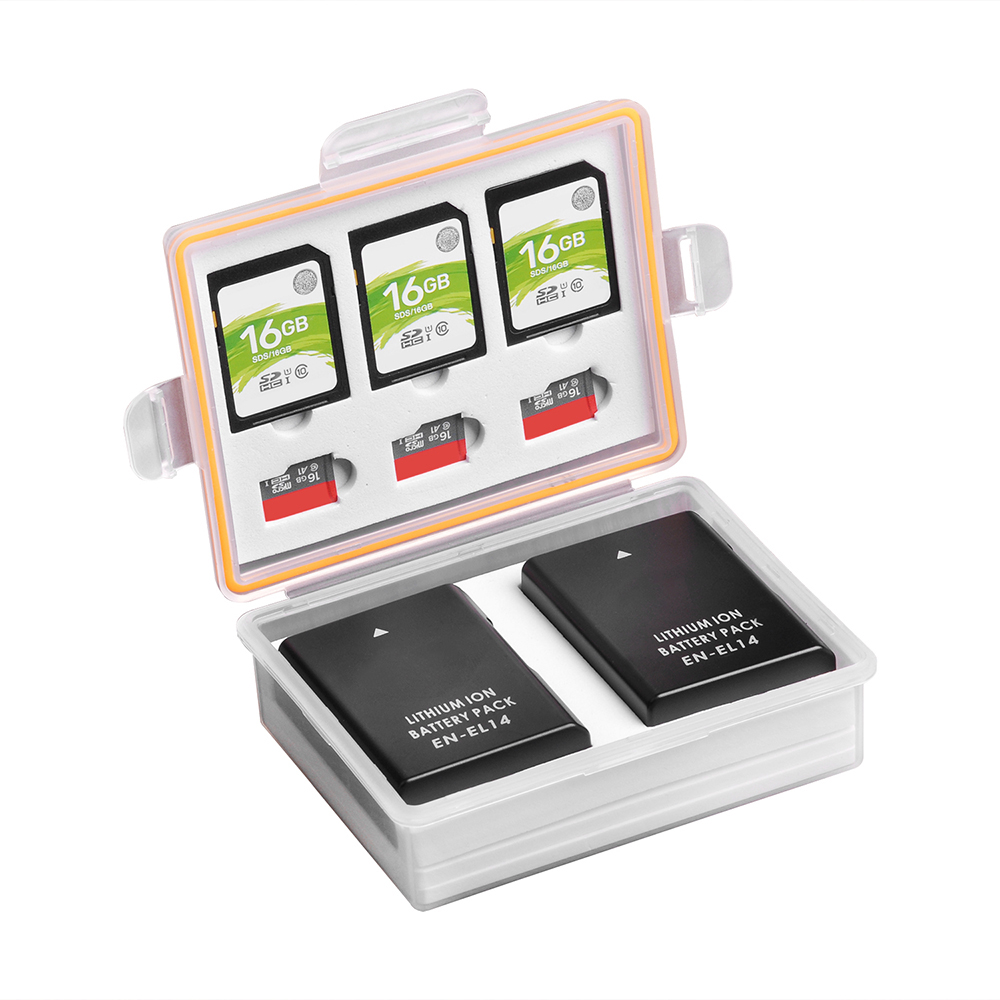 Camera Battery Storage Box SD  - Memory Card Case reseña y precio