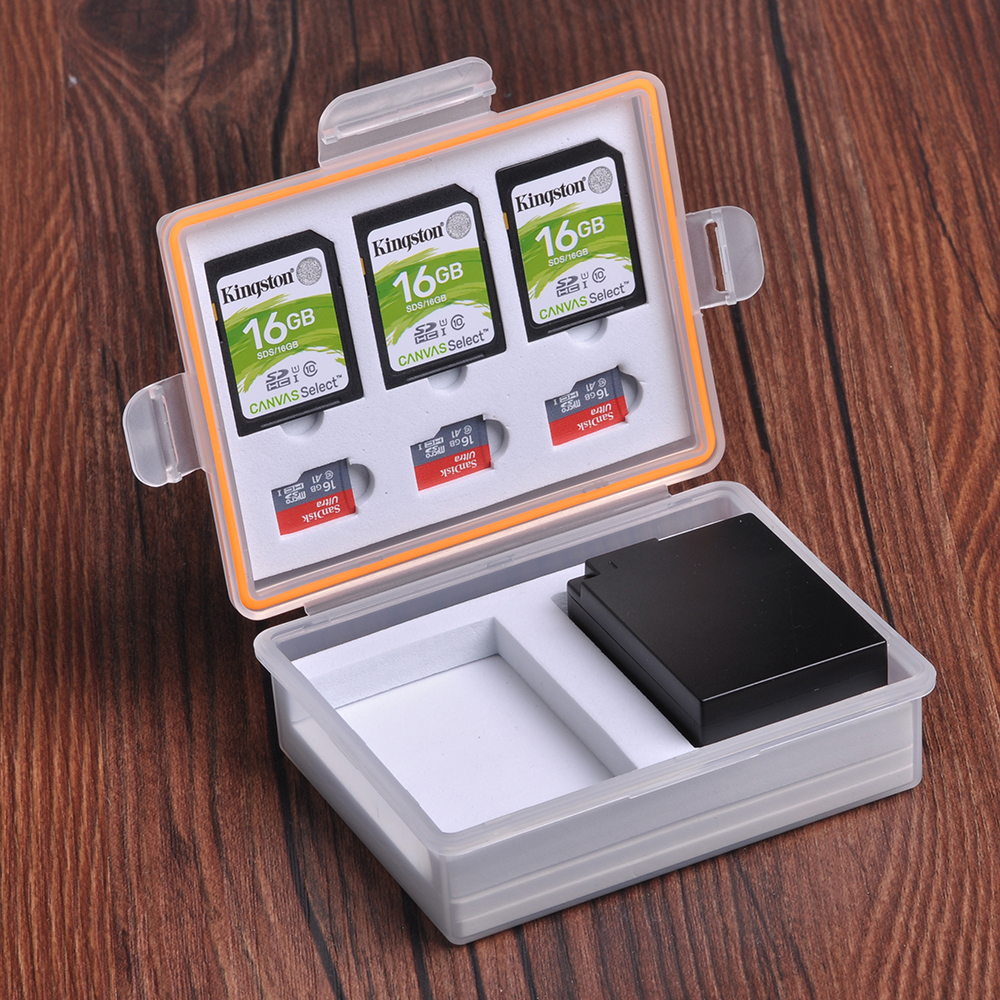 Camera Battery Storage Box SD  - Memory Card Case reseña y precio
