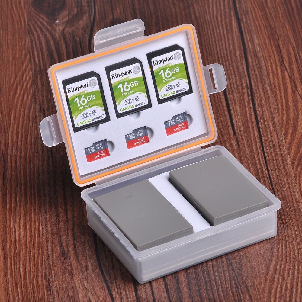 Camera Battery Storage Box SD  - Memory Card Case reseña y precio
