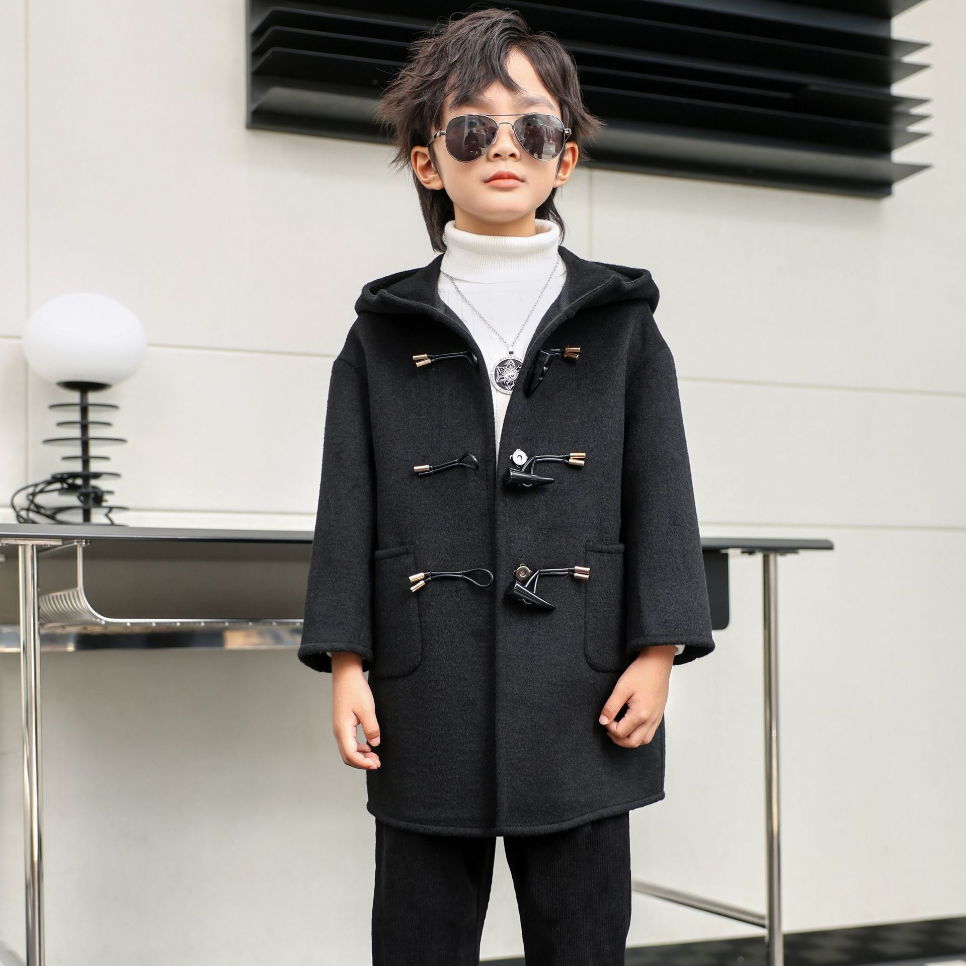 Children Winter Red Green Wool - Photography Jacket reseña y precio
