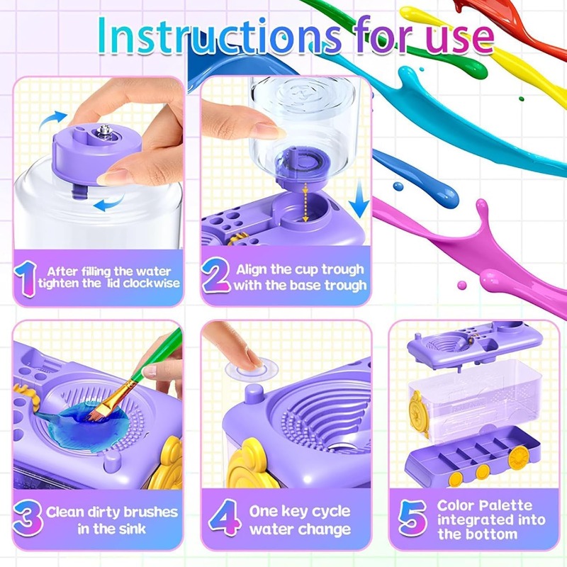 Automatic Water Changing Brush - Photography Technique reseña y precio