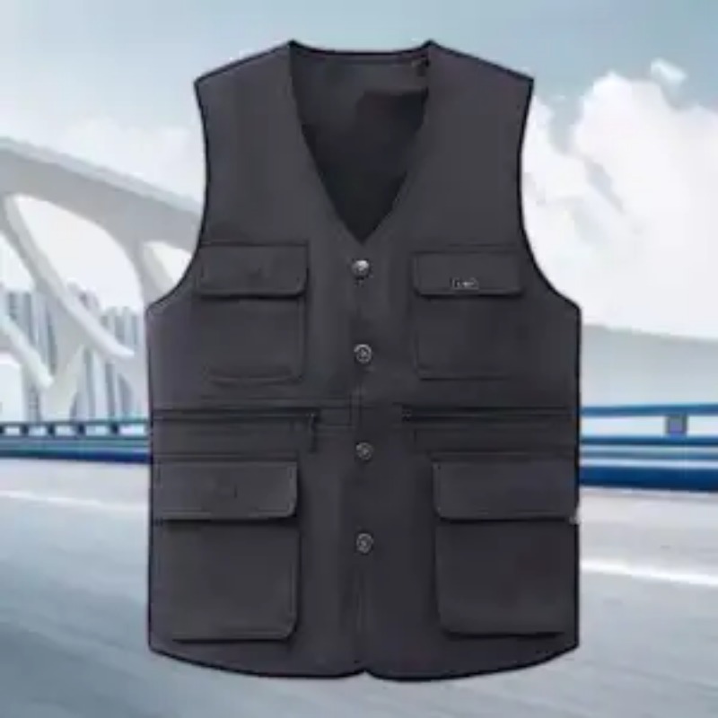 Men's Multi-pocket Work Vest U - Photography Jacket reseña y precio