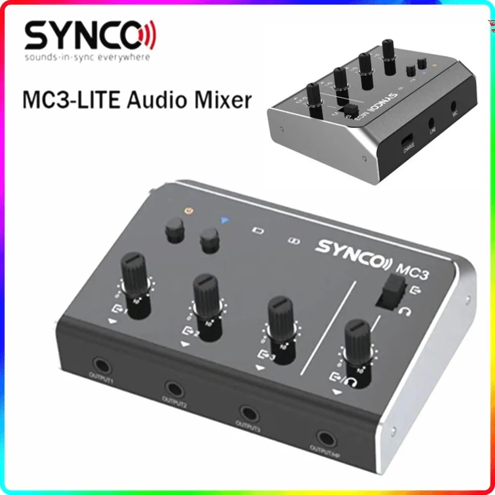 Synco MC3 Lite Audio Mixer 4 C - Photography Videos Free reseña y precio