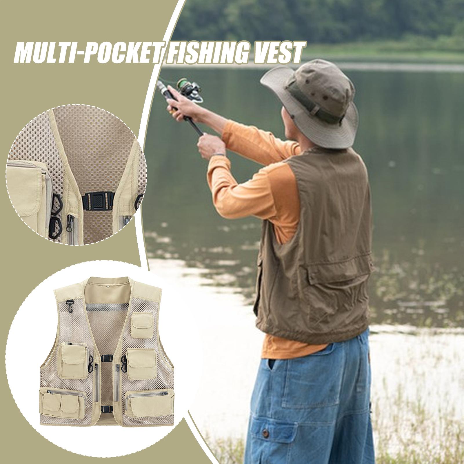 Mesh Fishing Vest Multi Pocket - Photography Jacket reseña y precio