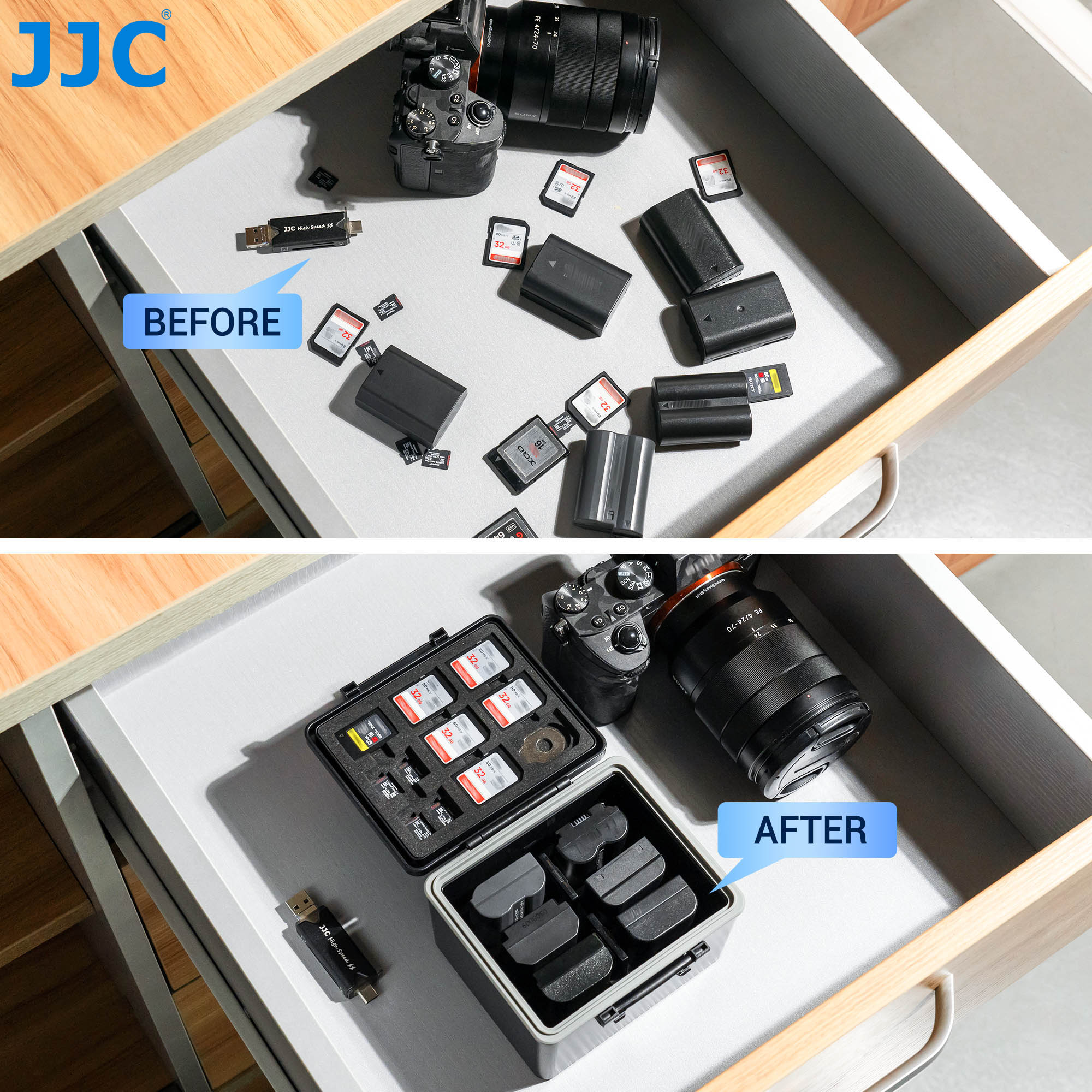 JJC Camera Battery Case Storag - Memory Card Case reseña y precio
