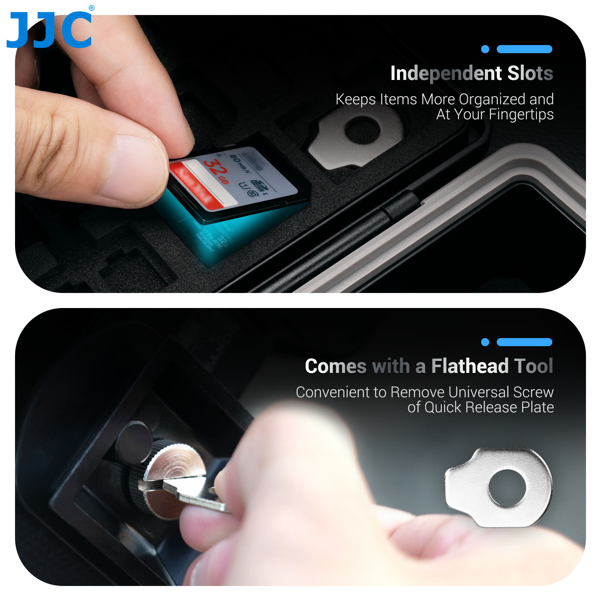 JJC Camera Battery Case Storag - Memory Card Case reseña y precio