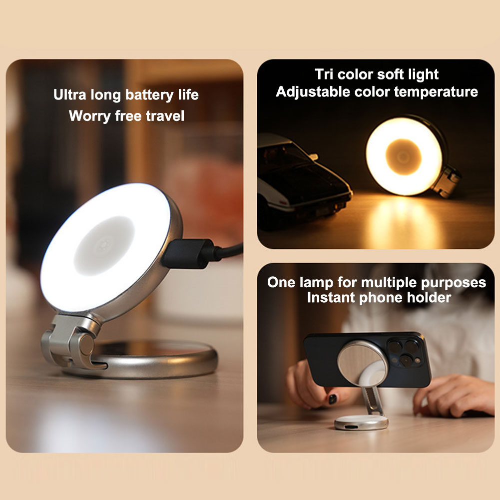 3-in-1 Magnetic Selfie Light w - Photography Videos Free reseña y precio