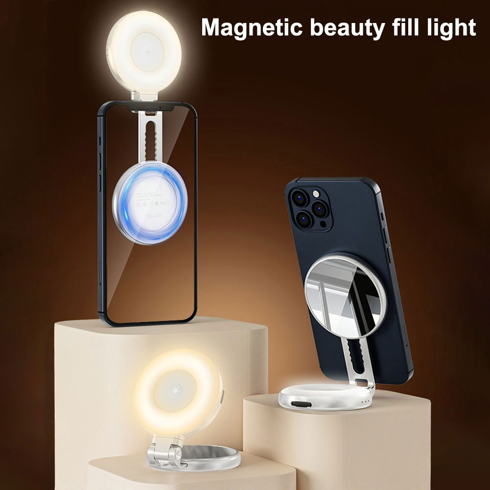 3-in-1 Magnetic Selfie Light w - Photography Videos Free reseña y precio