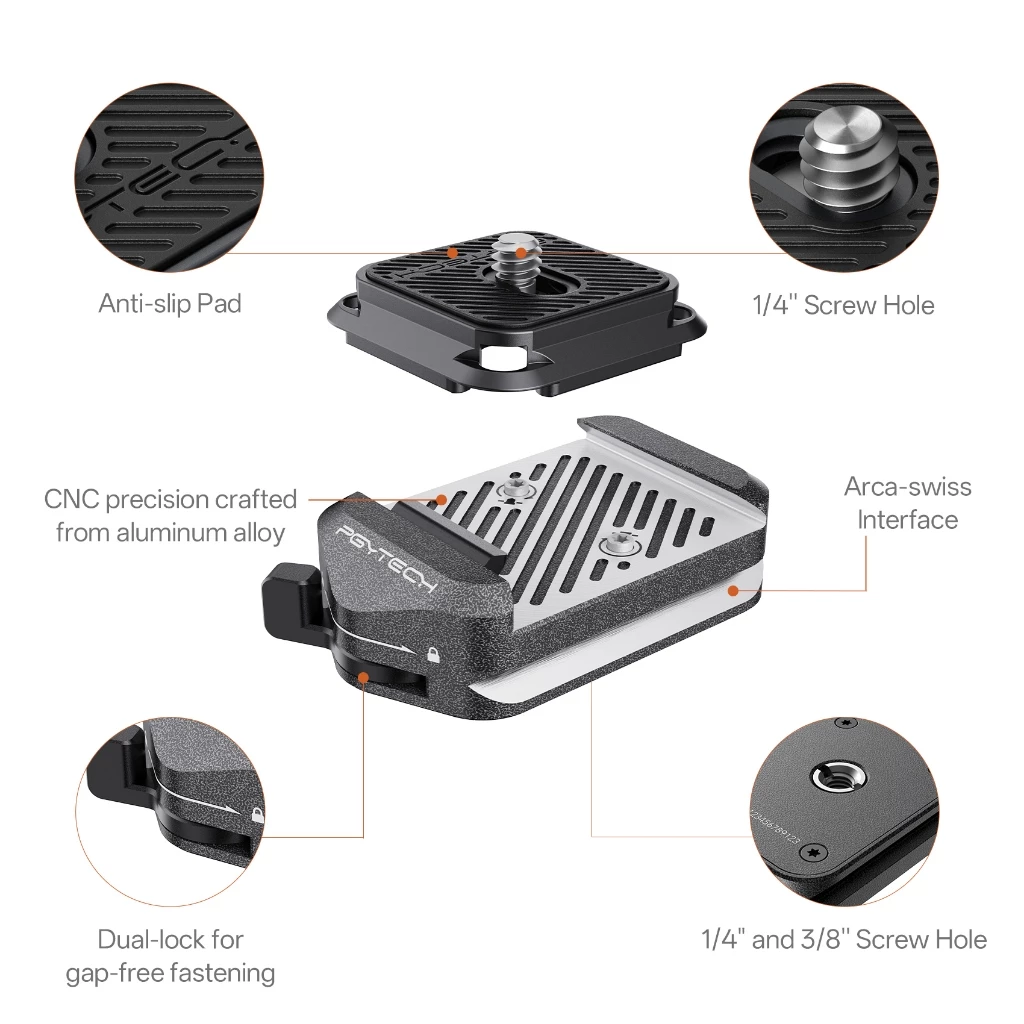 PGYTECH Arca-Type Quick Releas - Peak Design Clip reseña y precio