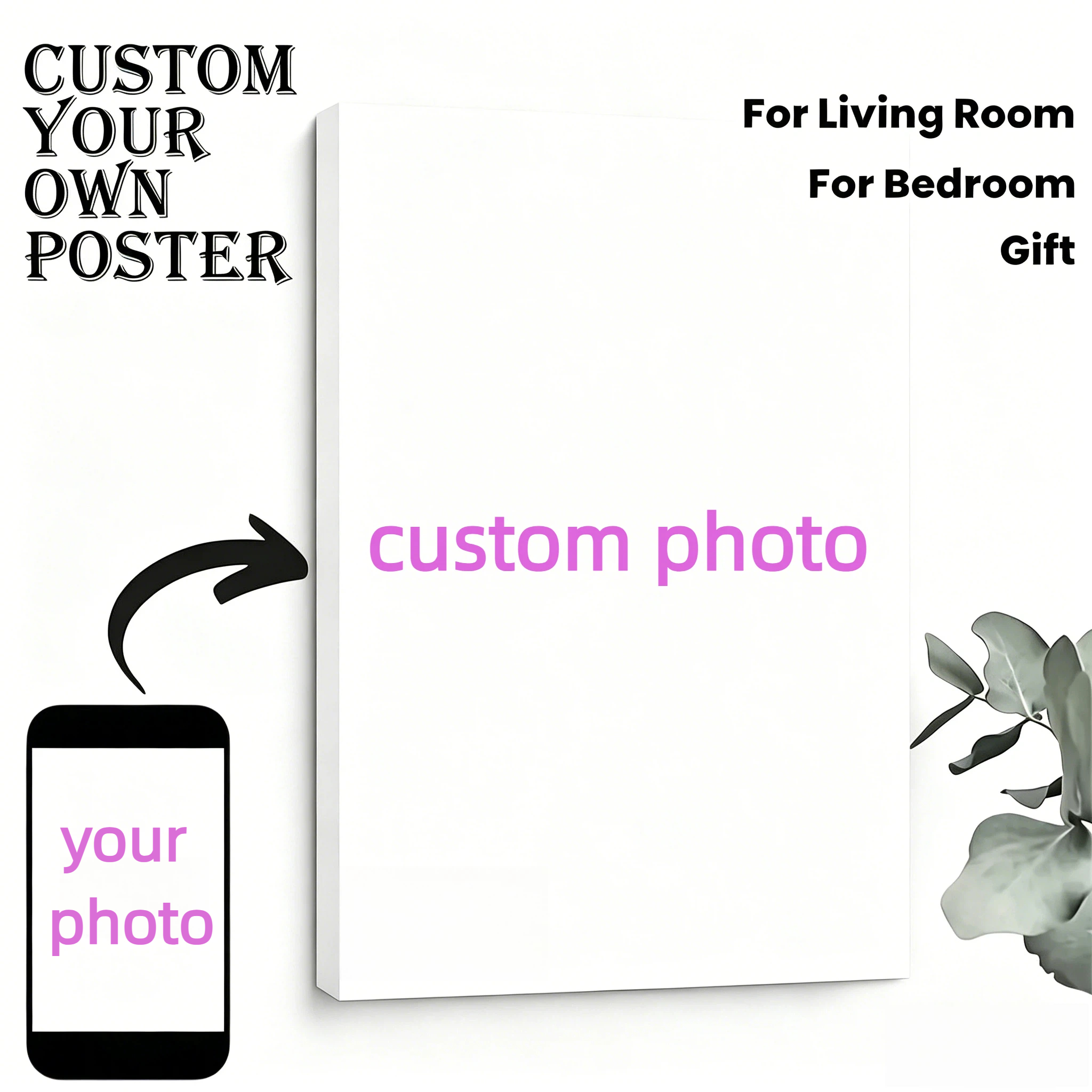Custom Personal Photo Canvas W - Photography Logo reseña y precio
