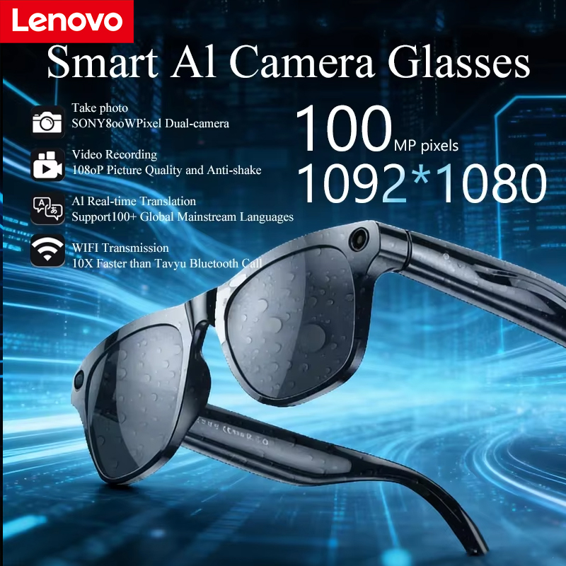 Lenovo 6K Smart Camera Glasses - Photography Videos Free reseña y precio