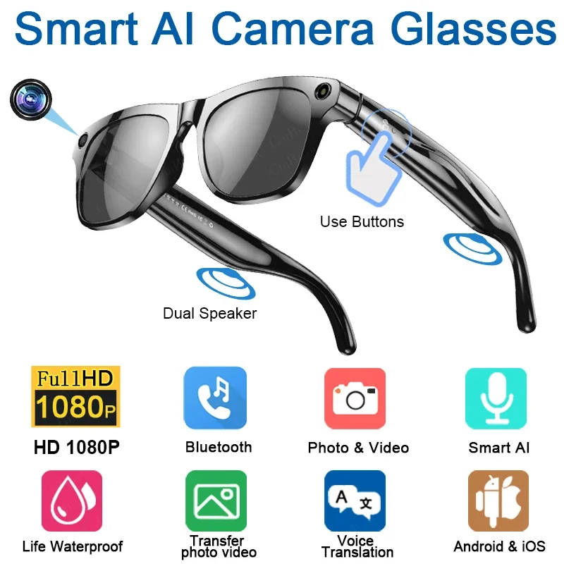 Lenovo 6K Smart Camera Glasses - Photography Videos Free reseña y precio