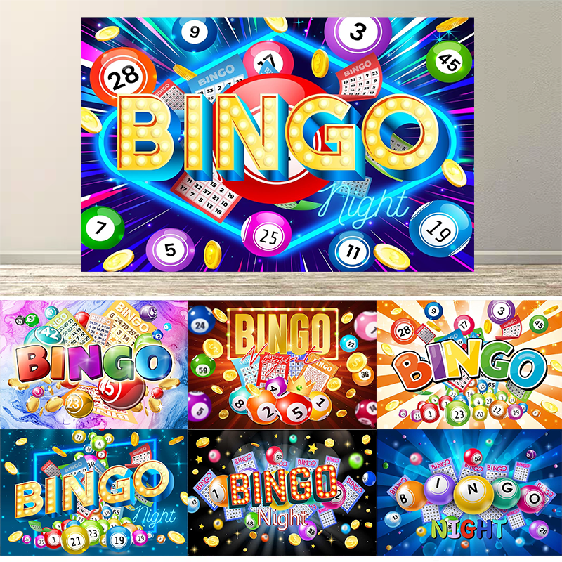 Colorful Bingo Night Backdrop  - Photography Contest reseña y precio
