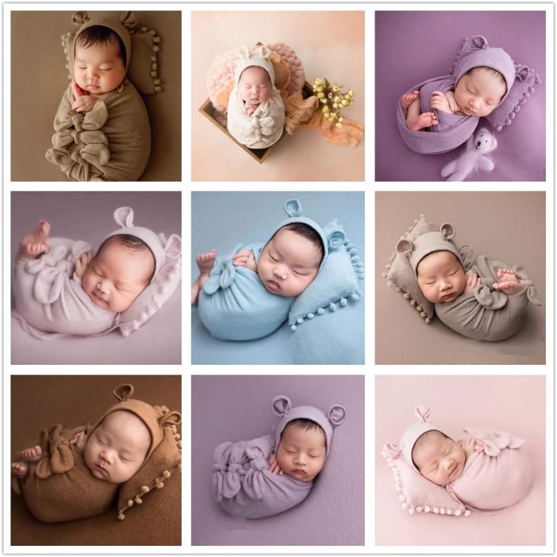 3PCS Baby Photo Prop Set -Swad - Photography Outfits reseña y precio