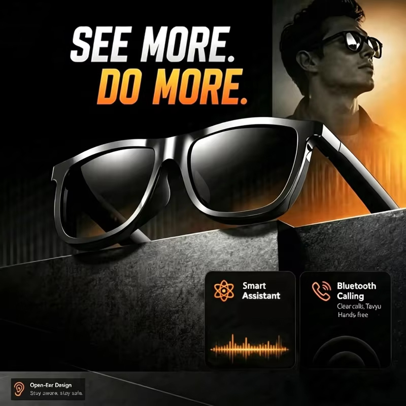 Smart Glasses Men Bluetooth Ca - Photography Videos Free reseña y precio