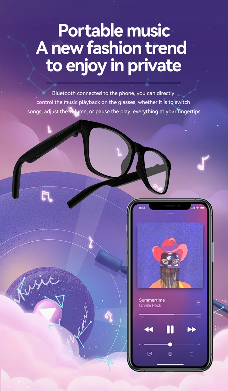 Smart Glasses Men Bluetooth Ca - Photography Videos Free reseña y precio