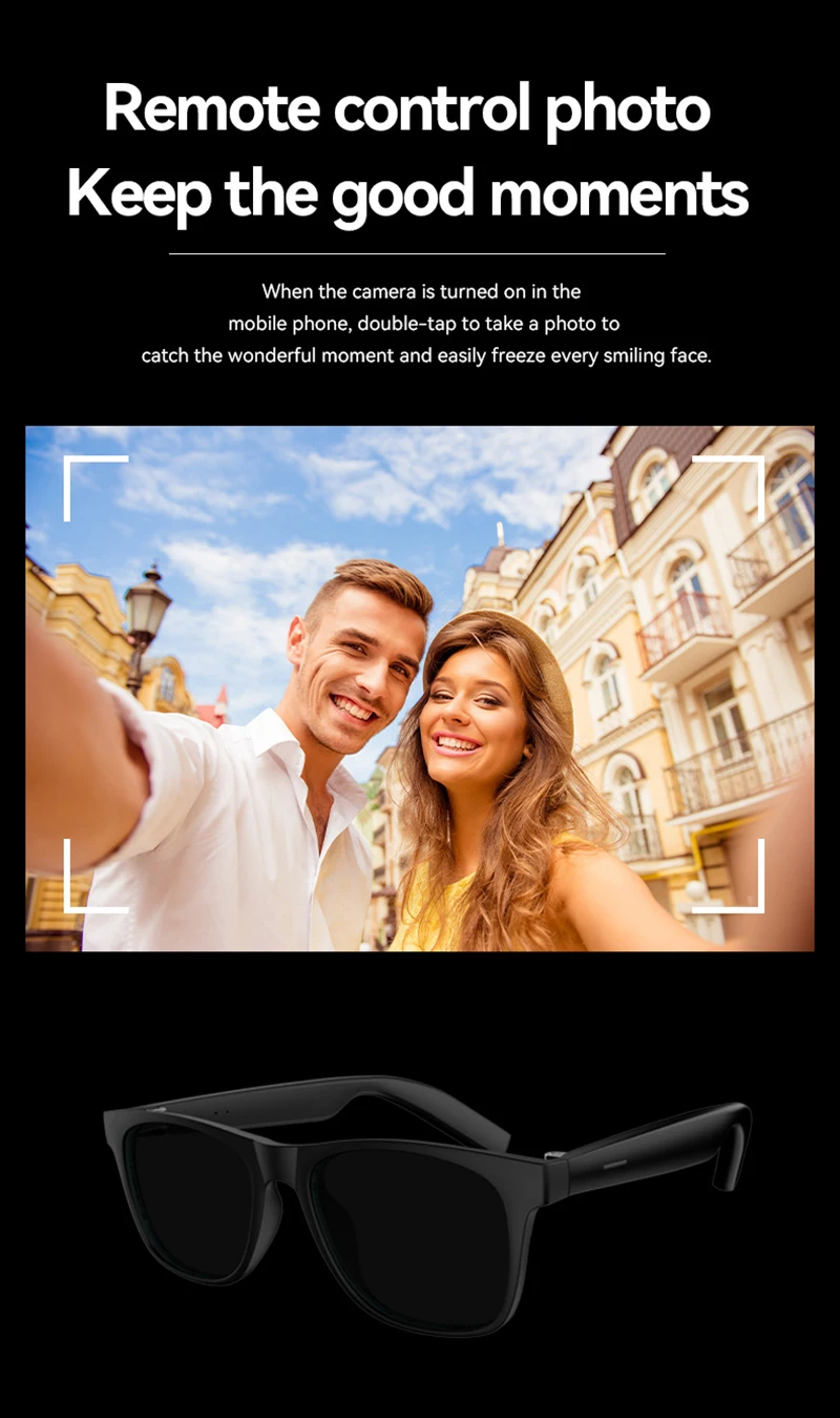Smart Glasses Men Bluetooth Ca - Photography Videos Free reseña y precio