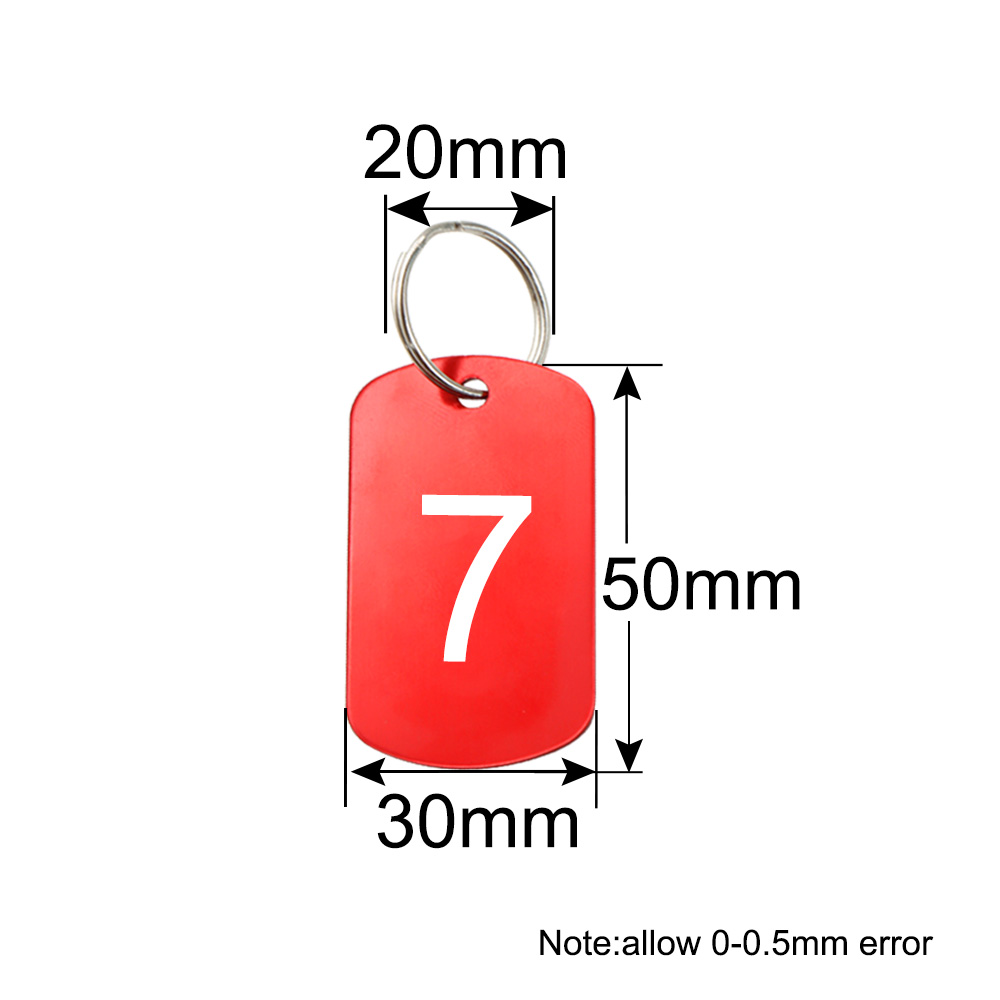 Number Tag Rectangular Aluminu - Photography Rules reseña y precio