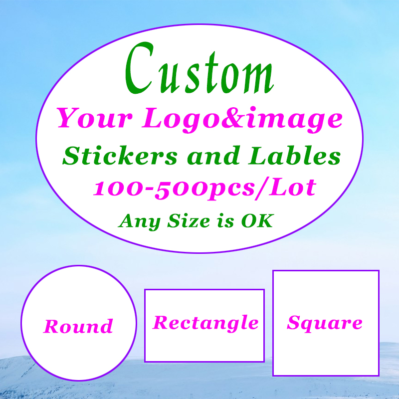 500-100Pcs Custom Stickers Cus - Photography Logo reseña y precio