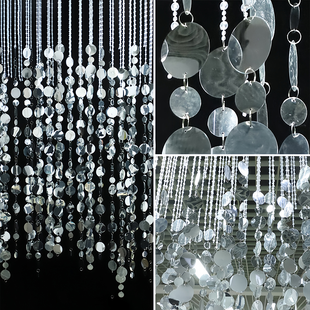 Shiny Acrylic Crystal Bead Cur - Photography Wedding reseña y precio
