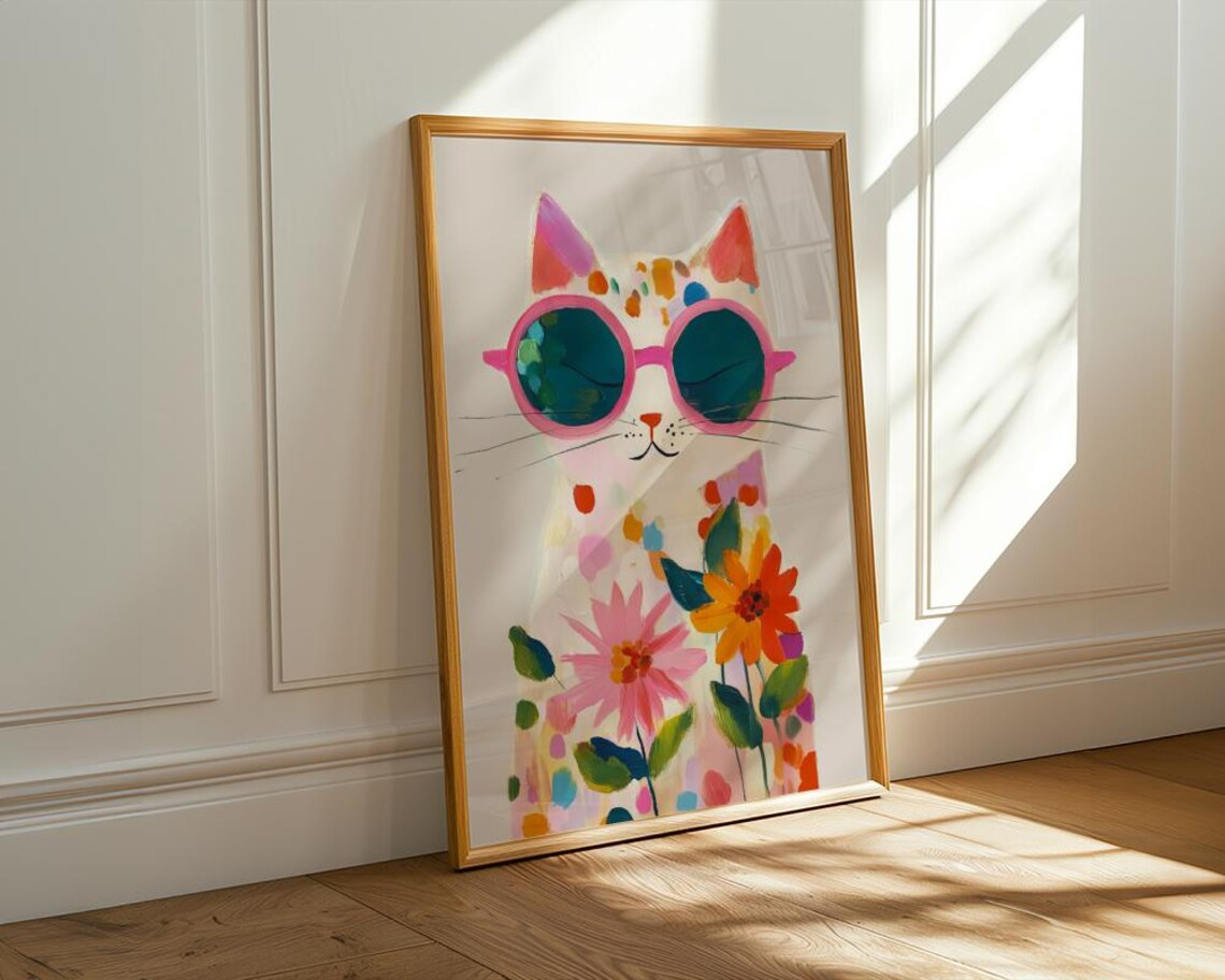 “Colorful Boho Cat Wall Art: P - Photography Nature reseña y precio