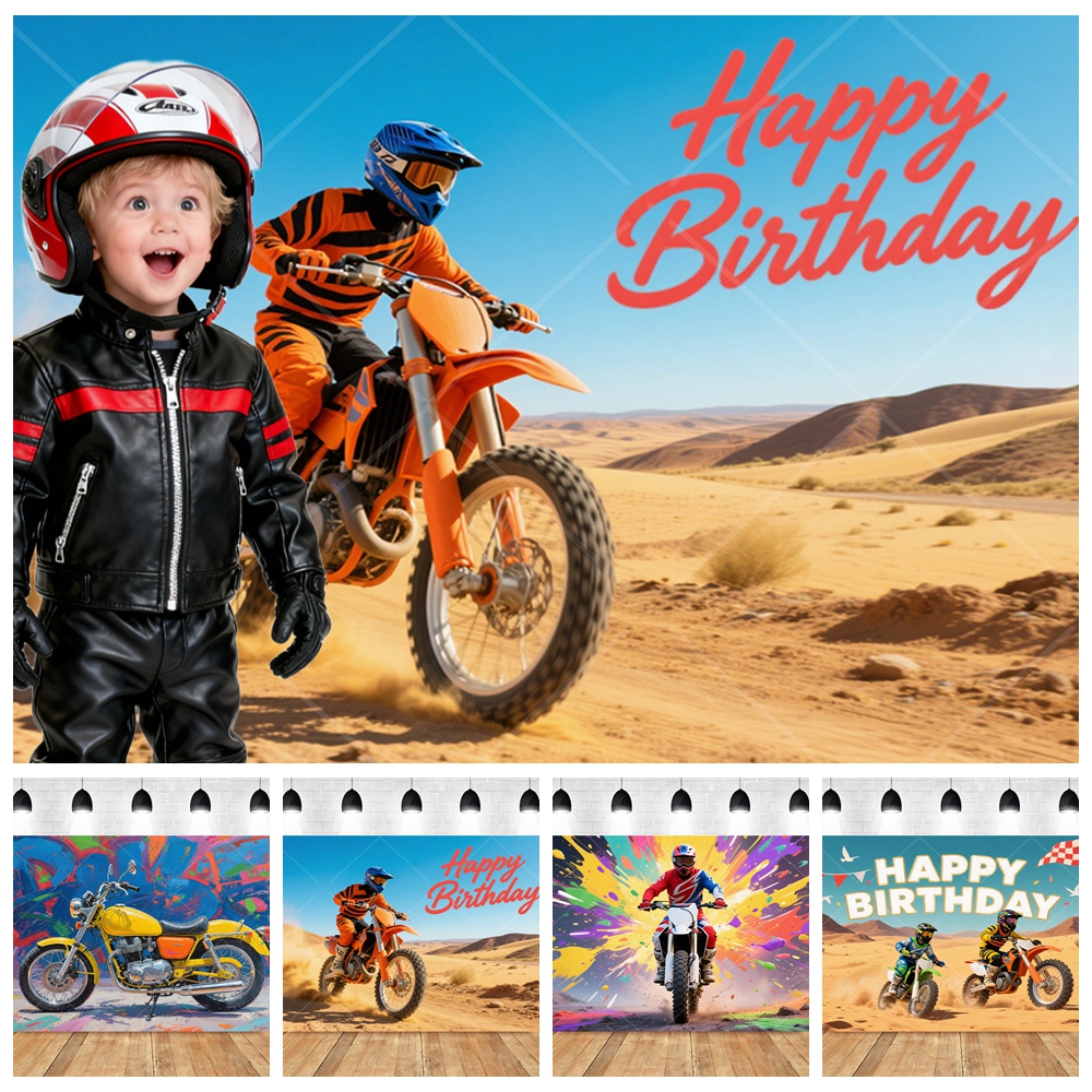 Motocross Racing Backdrop Boys - Photography Contest reseña y precio