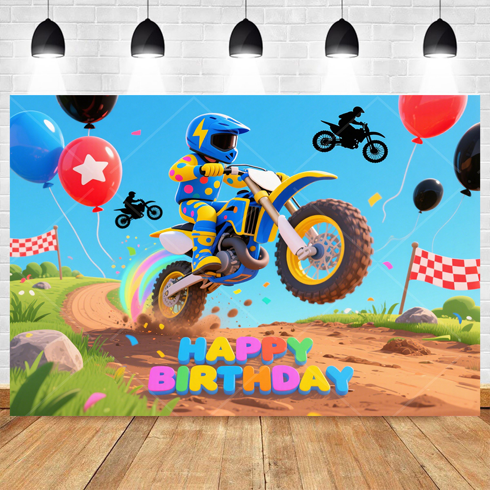 Motocross Racing Backdrop Boys - Photography Contest reseña y precio