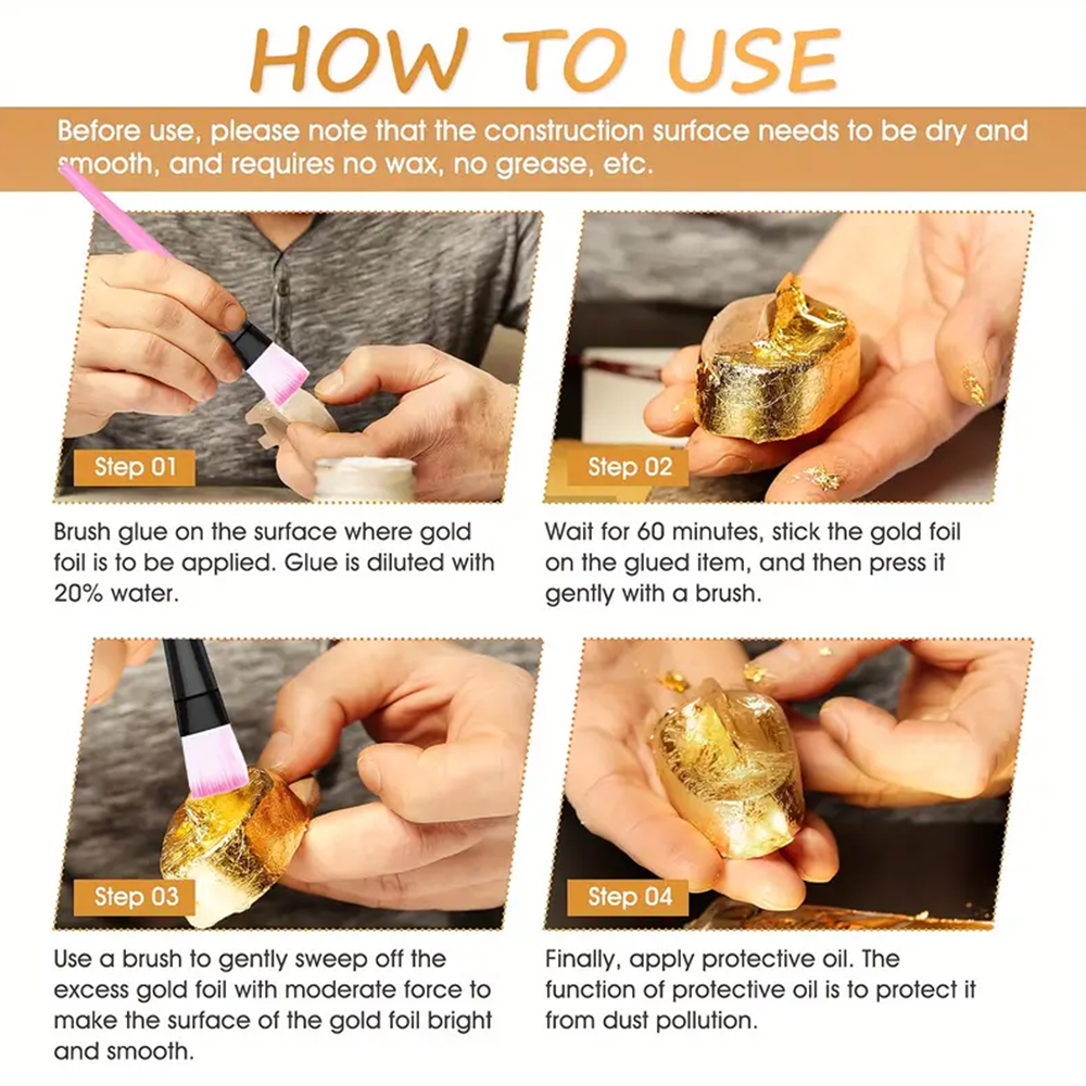 100ML/200ML Golden Foil Adhesi - Photography Technique reseña y precio
