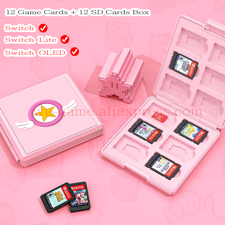 For Nintend Switch OLED 12 Gam - Memory Card Case reseña y precio