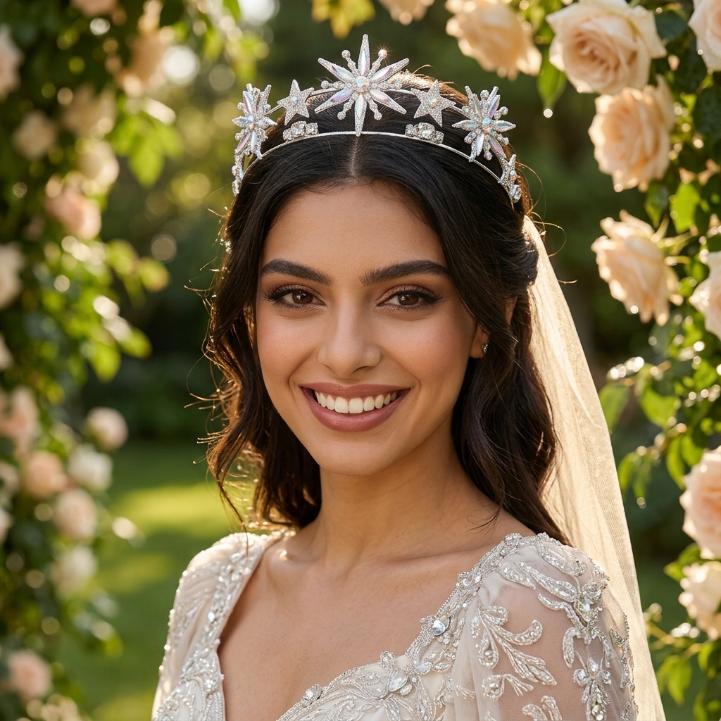 Alloy Rhinestone Star Crown He - Photography Wedding reseña y precio