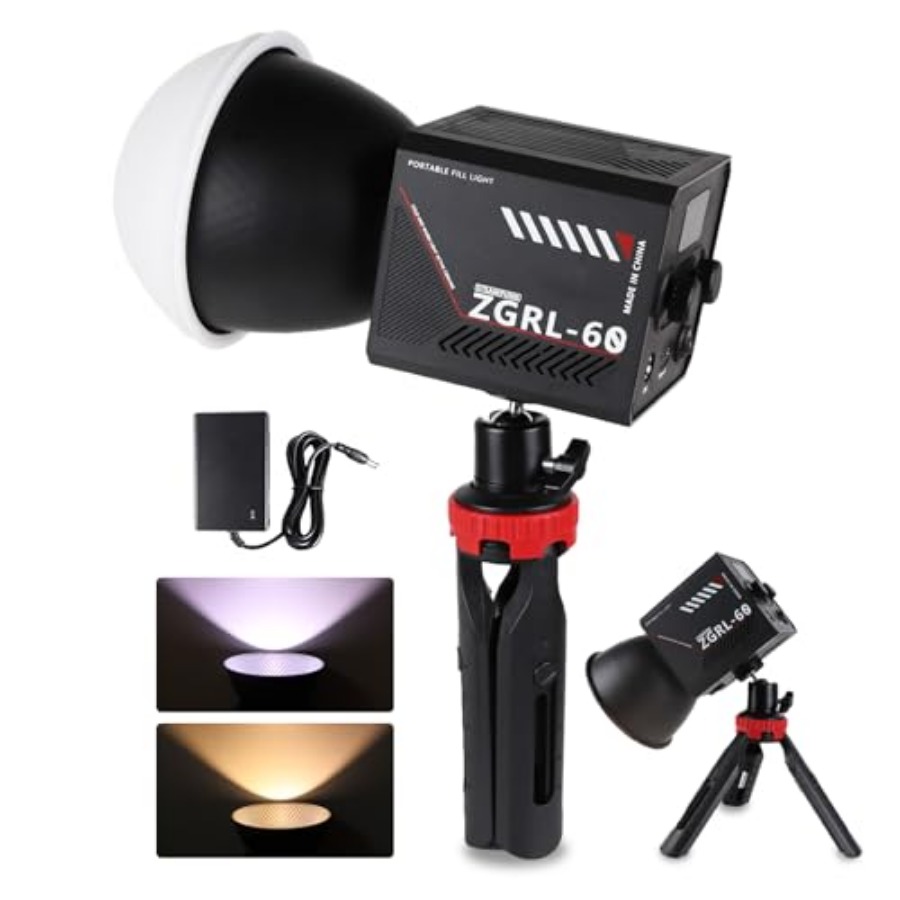 60W COB LED Video Light Handhe - Photography Videos Free reseña y precio