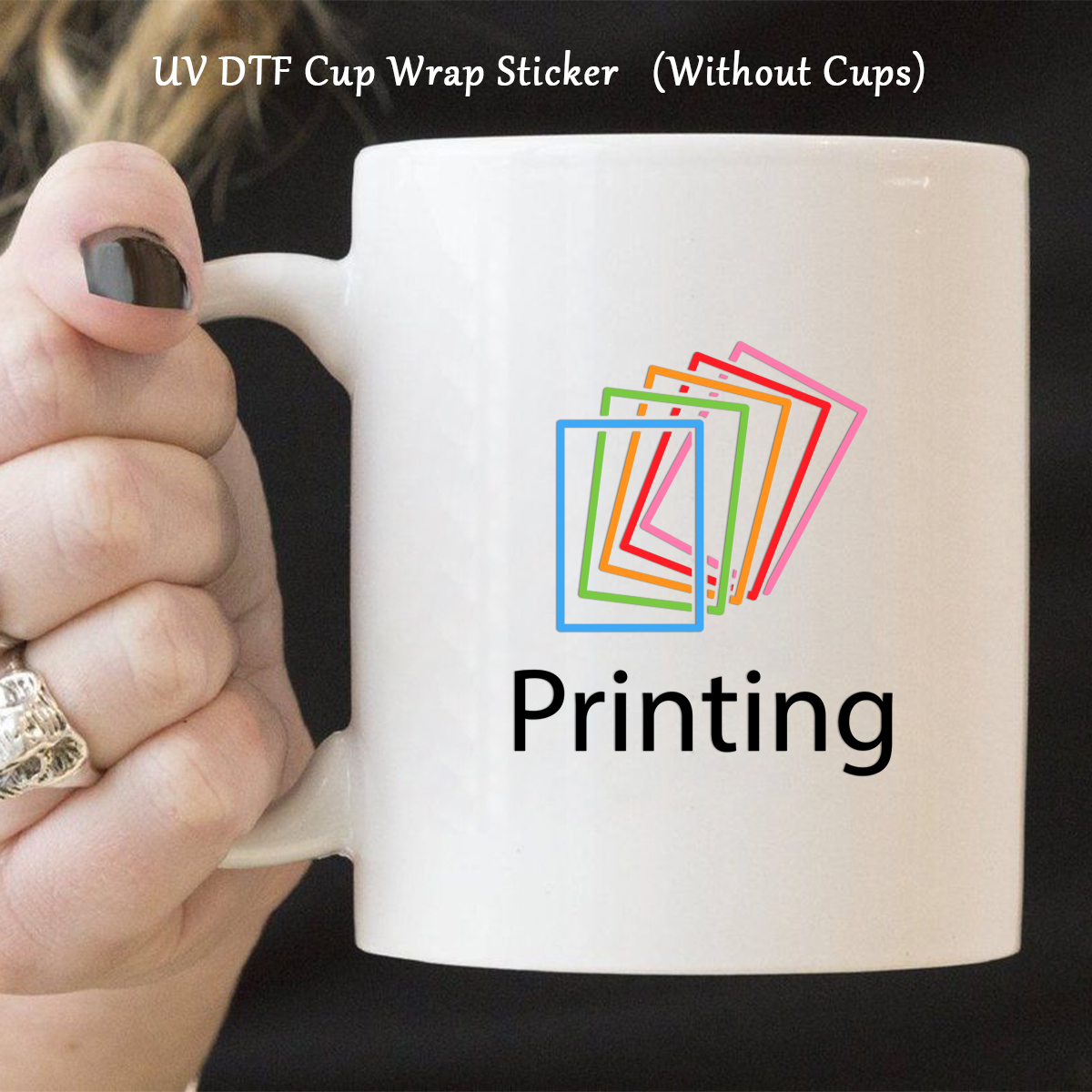 1pc Customized Uv Transfer Ima - Photography Logo reseña y precio