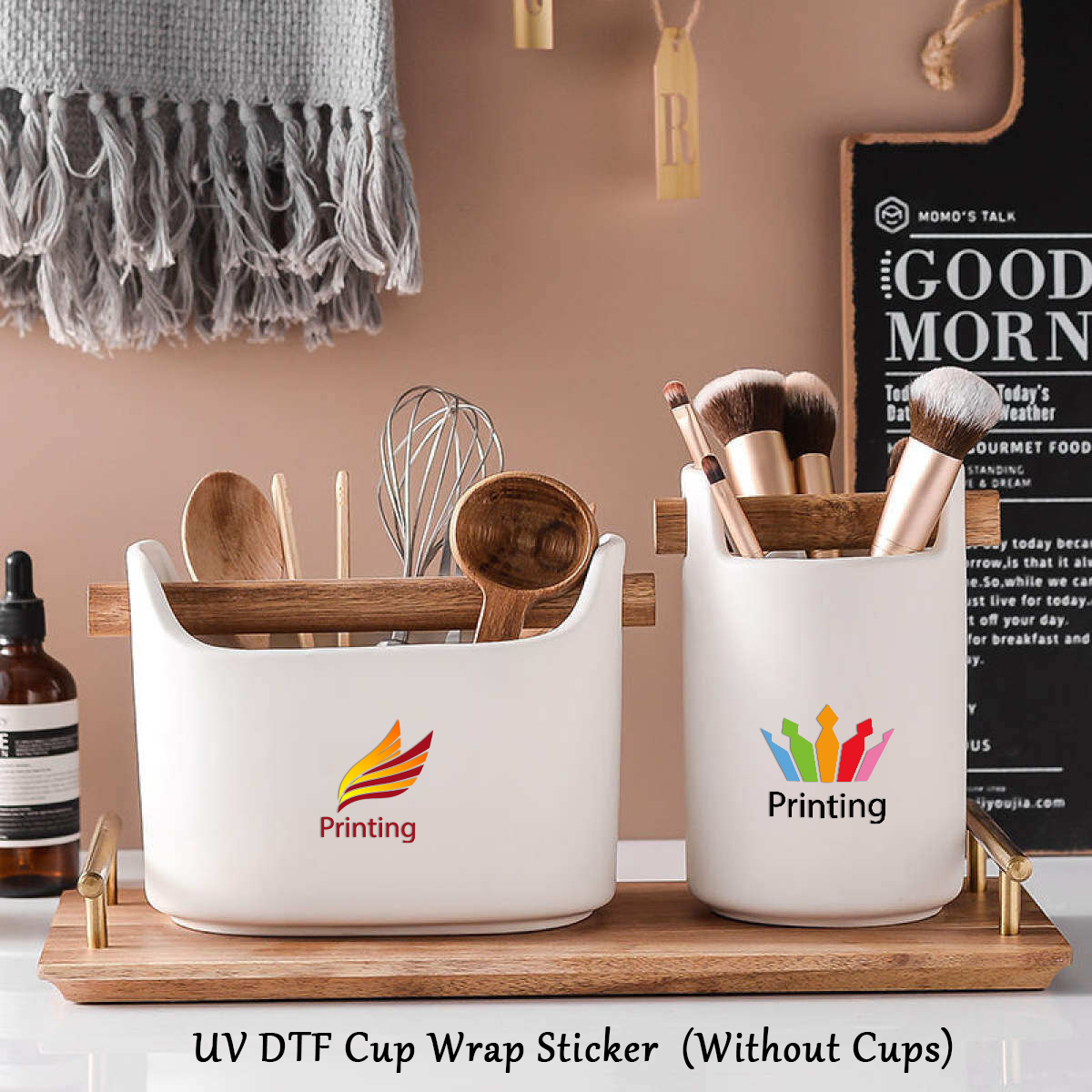 1pc Customized Uv Transfer Ima - Photography Logo reseña y precio
