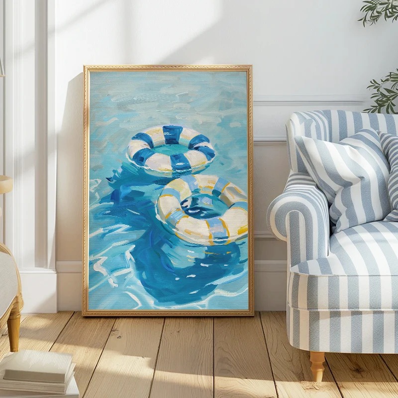 Blue Coastal Beach Sailboat Hy - Photography Nature reseña y precio