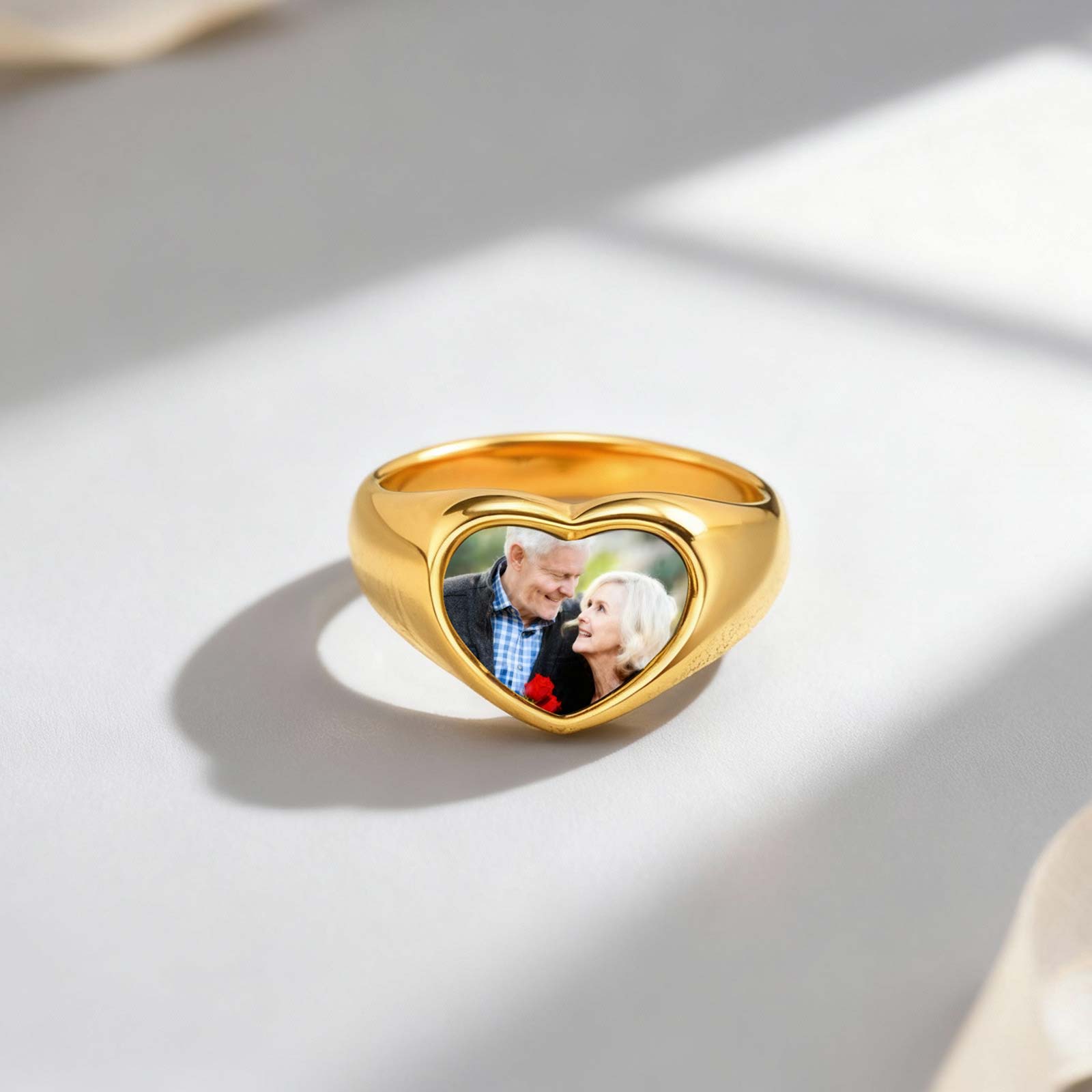Custom Photo Signet Ring for W - Photography Logo reseña y precio