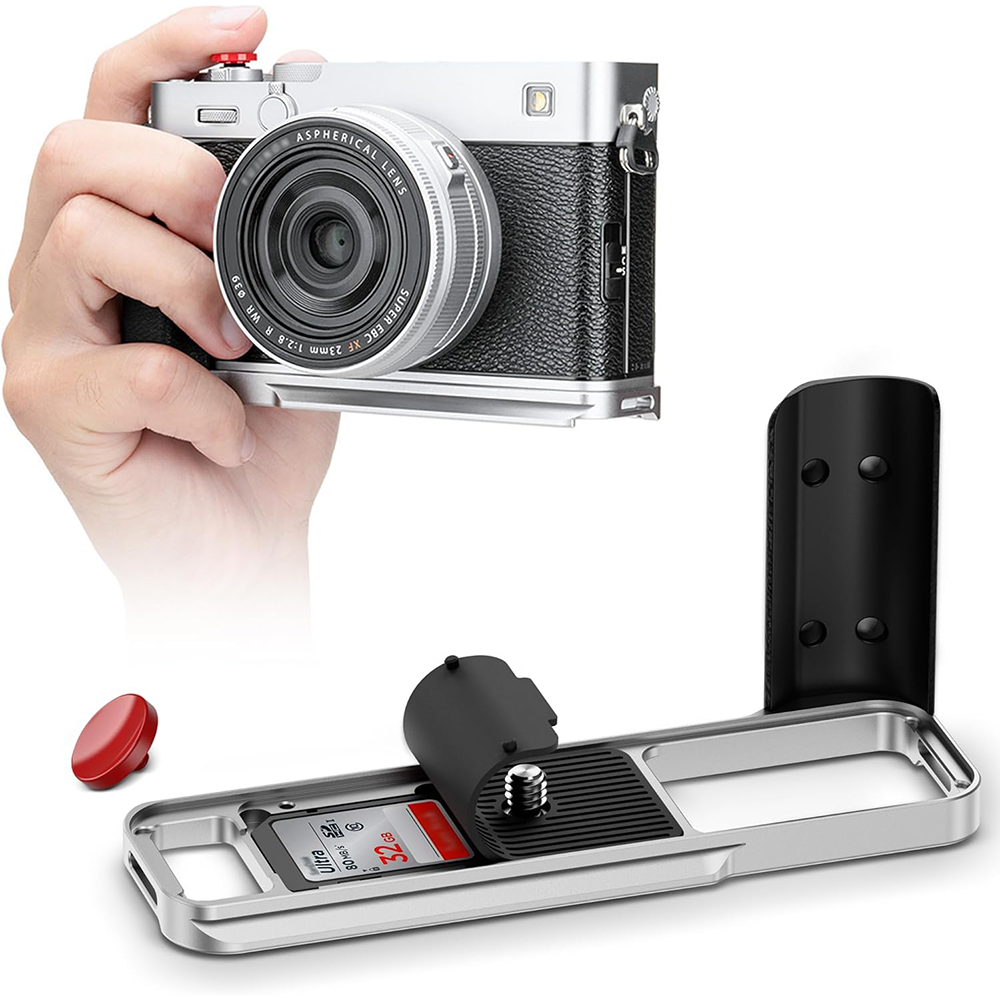 JJC X-E5 L-Shape Hand Grip wit - Peak Design Clip reseña y precio