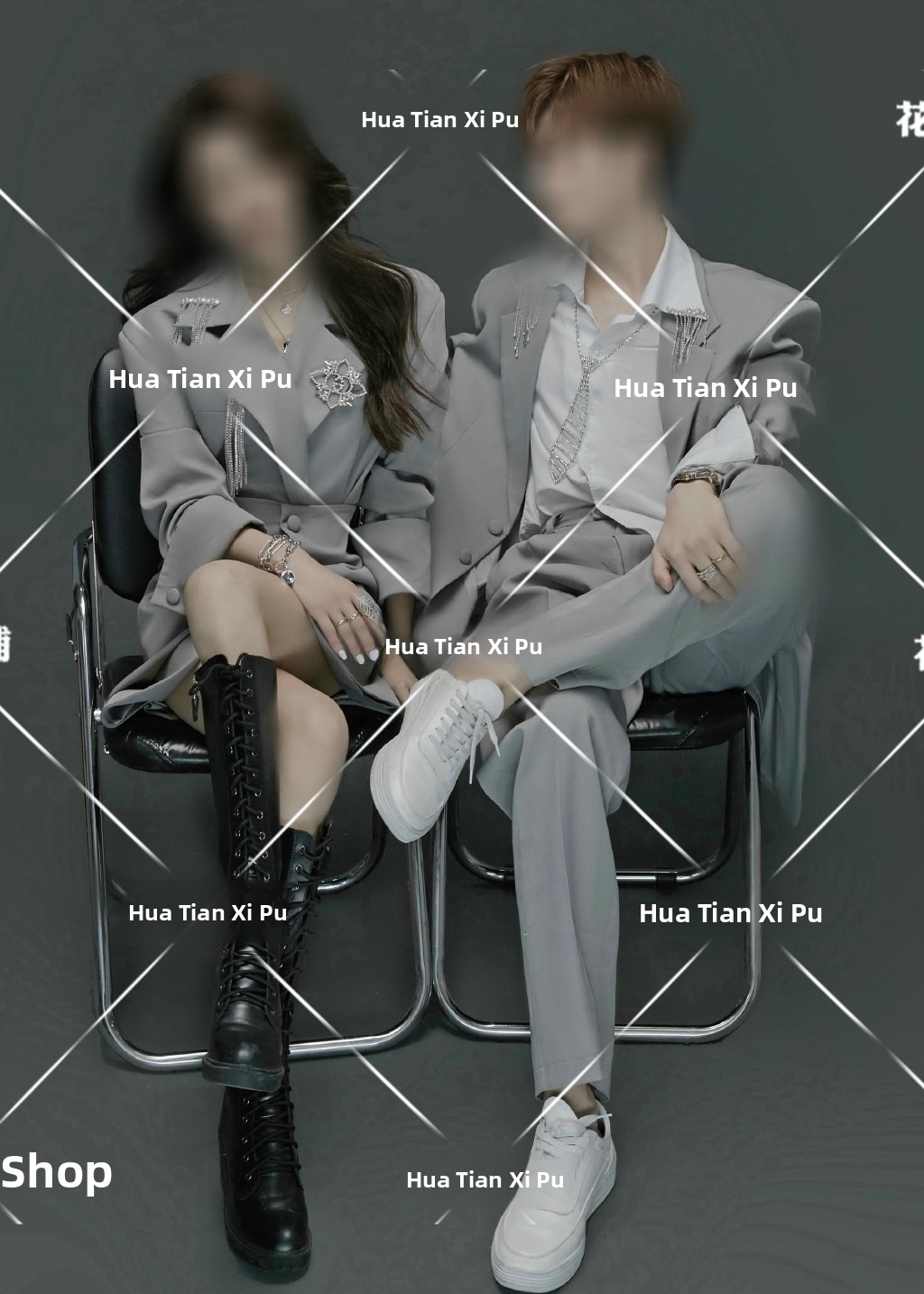 2026 New Fashion Grey Couple's - Photography Outfits reseña y precio