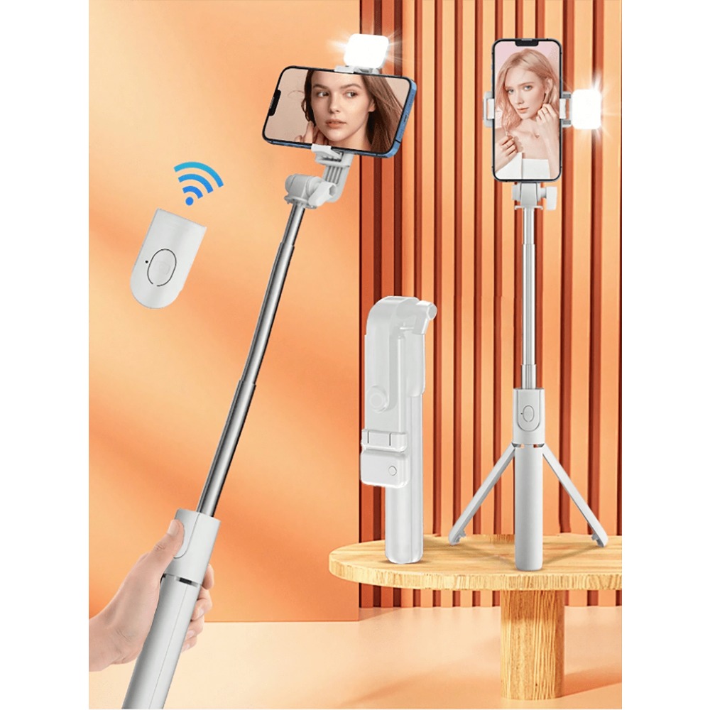 1pc Portable Selfie Stick With - Photography Videos Free reseña y precio