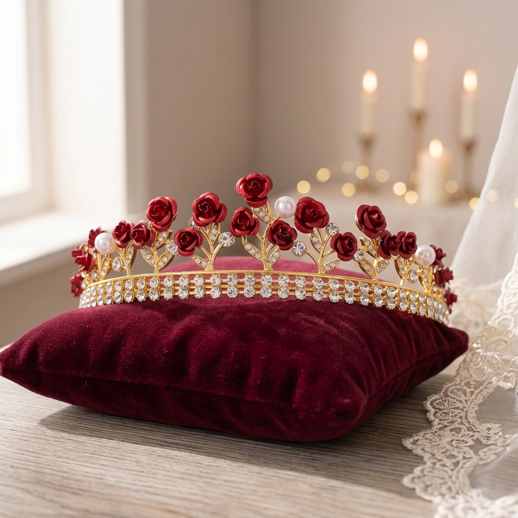 Baroque Ceramic Bridal Crown R - Photography Wedding reseña y precio