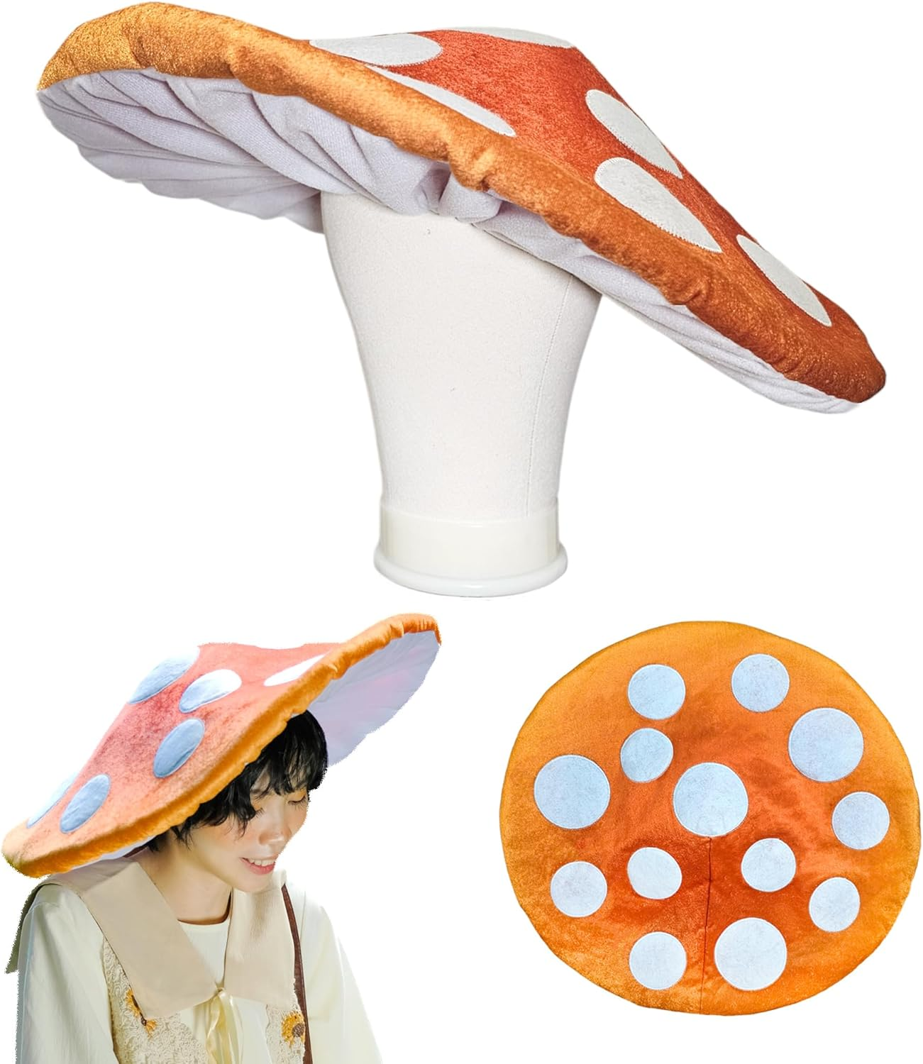 Creative mushroom hat with red - Photography Umbrella reseña y precio