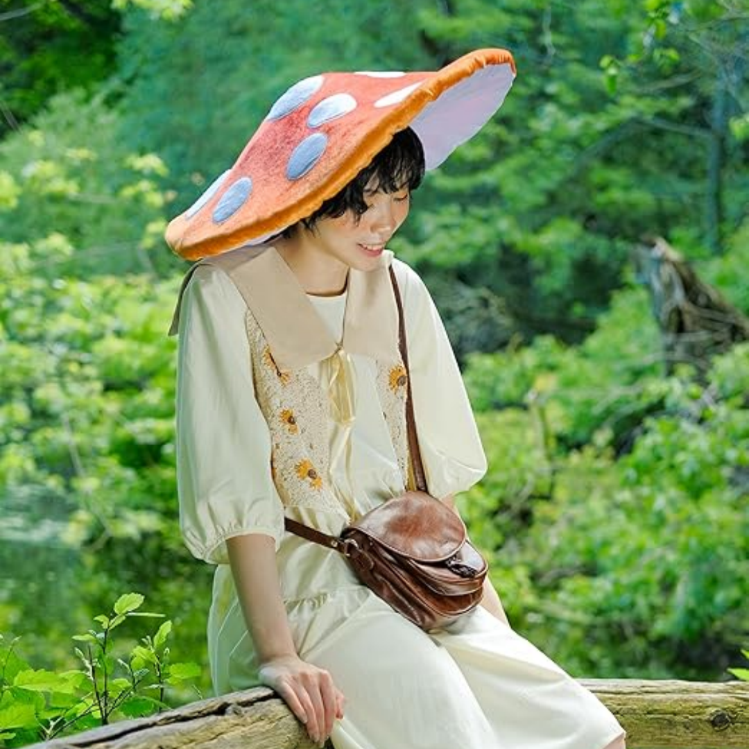 Creative mushroom hat with red - Photography Umbrella reseña y precio